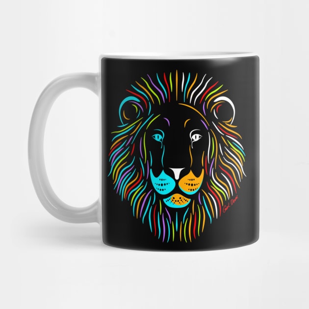 Colorful Lion by goldengallery